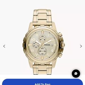 Dean Chronograph Gold-Tone Stainless Steel Watch